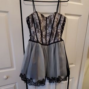 layered lace beaded corset tutu prom dress